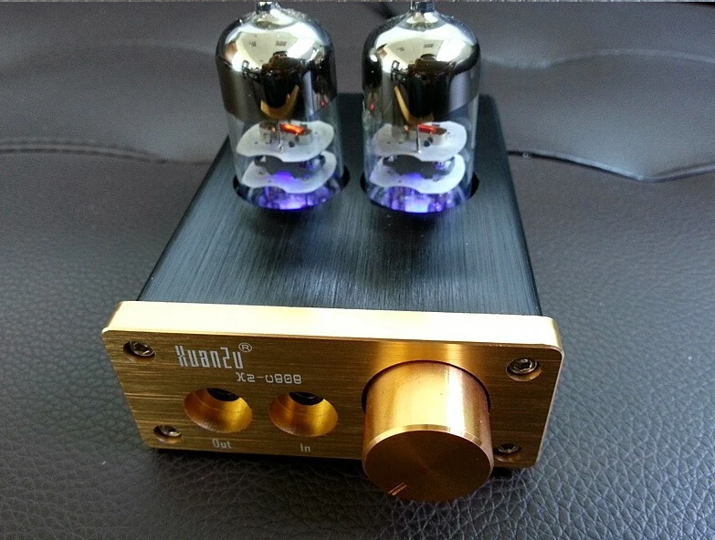 6J9 Vacuum Tube Integrated Amplifier Mini Audio HiFi Stereo Headphone amp DIYin Amplifier from