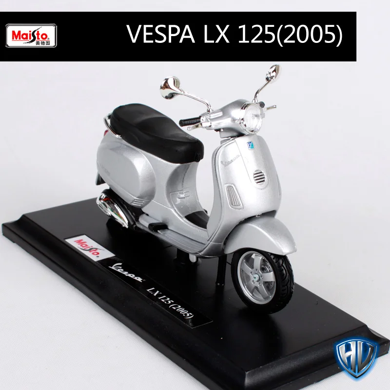 Maisto 1:18 12 Скутеры Vespa мотоциклетные литые под давлением для женщин мотоциклетные мини мотоцикл модель подарок для коллекционирования 39540 - Цвет: 05092