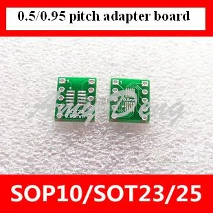 100 шт./лот SOT23-3 umax turn dip10 msop-10 SOT23-5 адаптер для SOT23-6 | Электронные компоненты и
