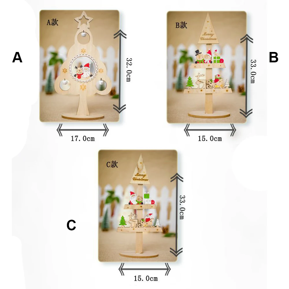 Креативные Игрушки Подарки спрос среди детей домашний декор из дерева украшения Мини рабочего стола рождественские украшения стол Рождественская елка вечерние поставки