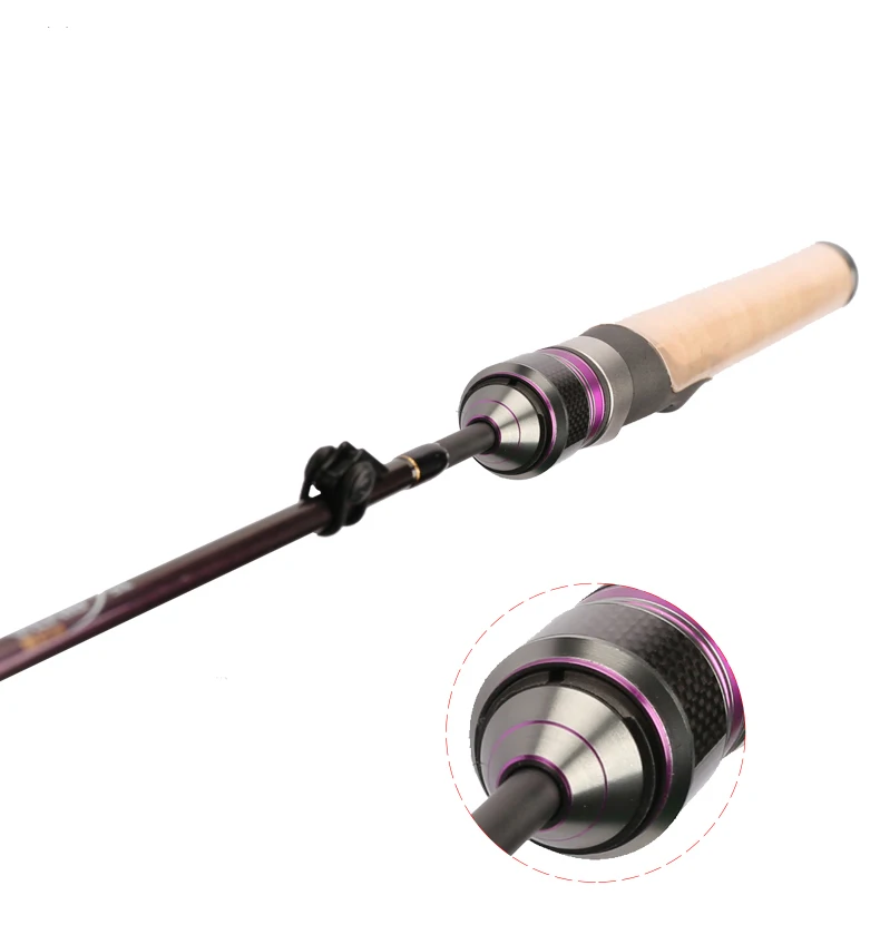 Tsurinoya 4' 6 UL Carbon Spinning Rod 1-6g Lure Weight, 2-6lb Line Weight Ultralight Fuji Fishing Rod Carbon Ul Spin Rod  (17)