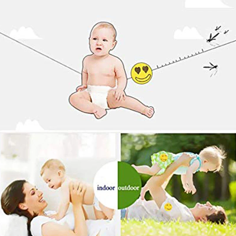 

Summer 2019 1 Set Smile Face Mosquito Repellent Stickers for Children Adults Outdoor #4