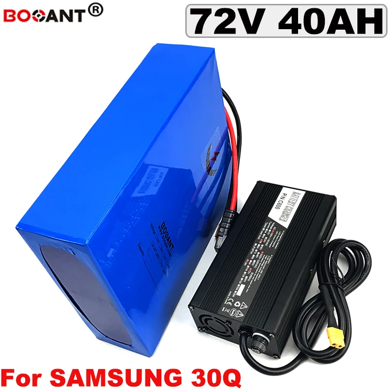 72V 40AH Electric bike Lithium Battery Pack For 2000W 3000W Motor E Bike Battery 72V for Samsung