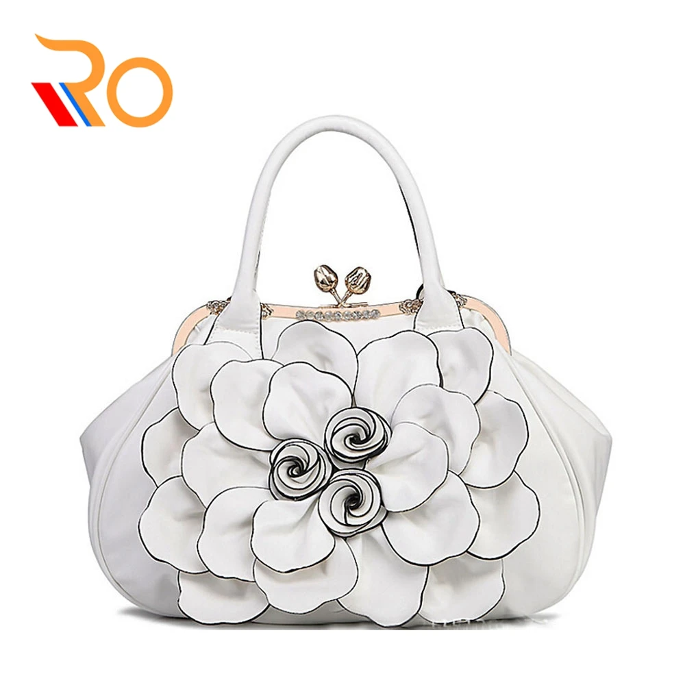 

Women Handbag 3D Flower High Quality Leather Tote Bag Female Large Shoulder Bag Messenger Bags Sexy