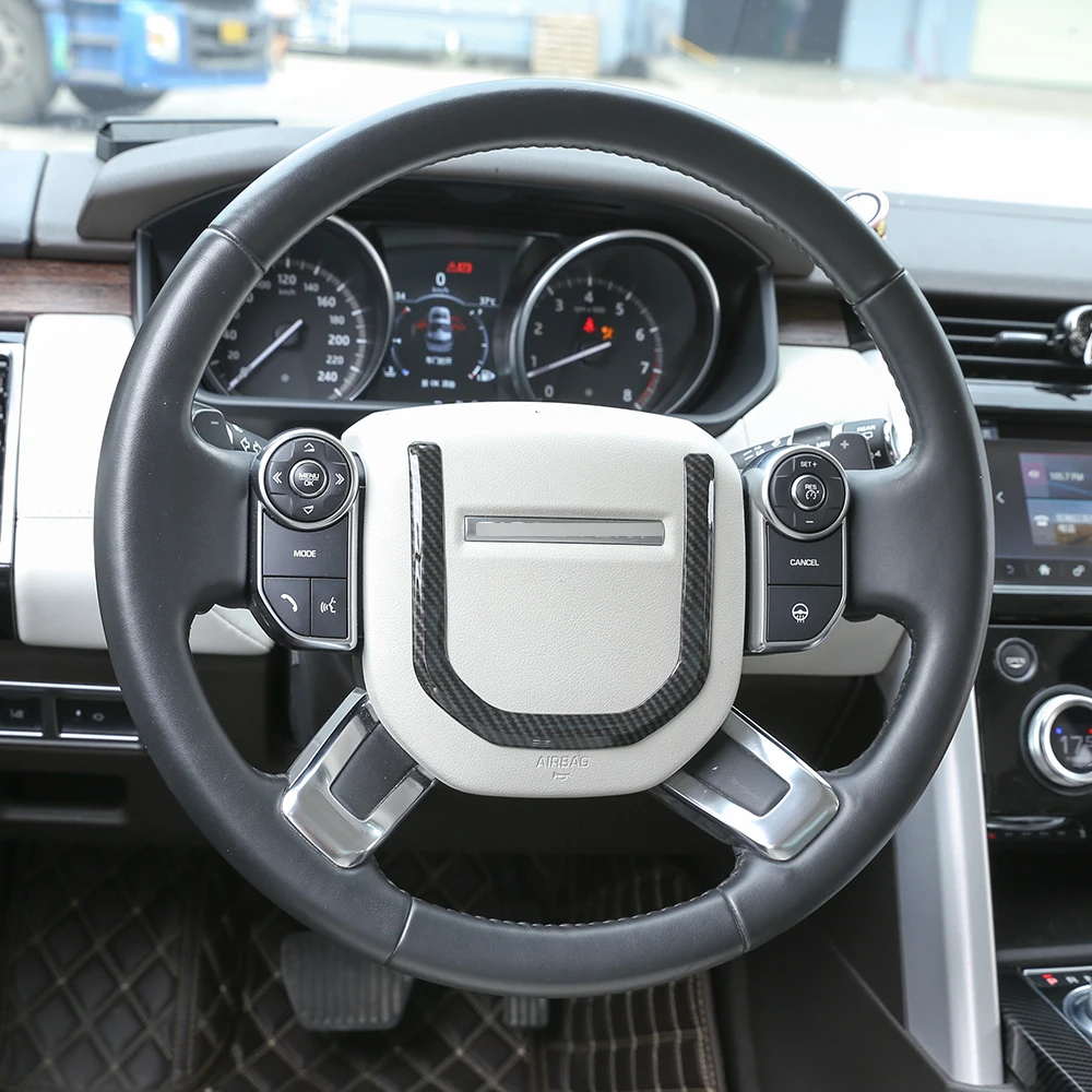 Отделка Руля из углеродного волокна ABS для Land Rover Range Rover Sport 14-18 автомобильные аксессуары