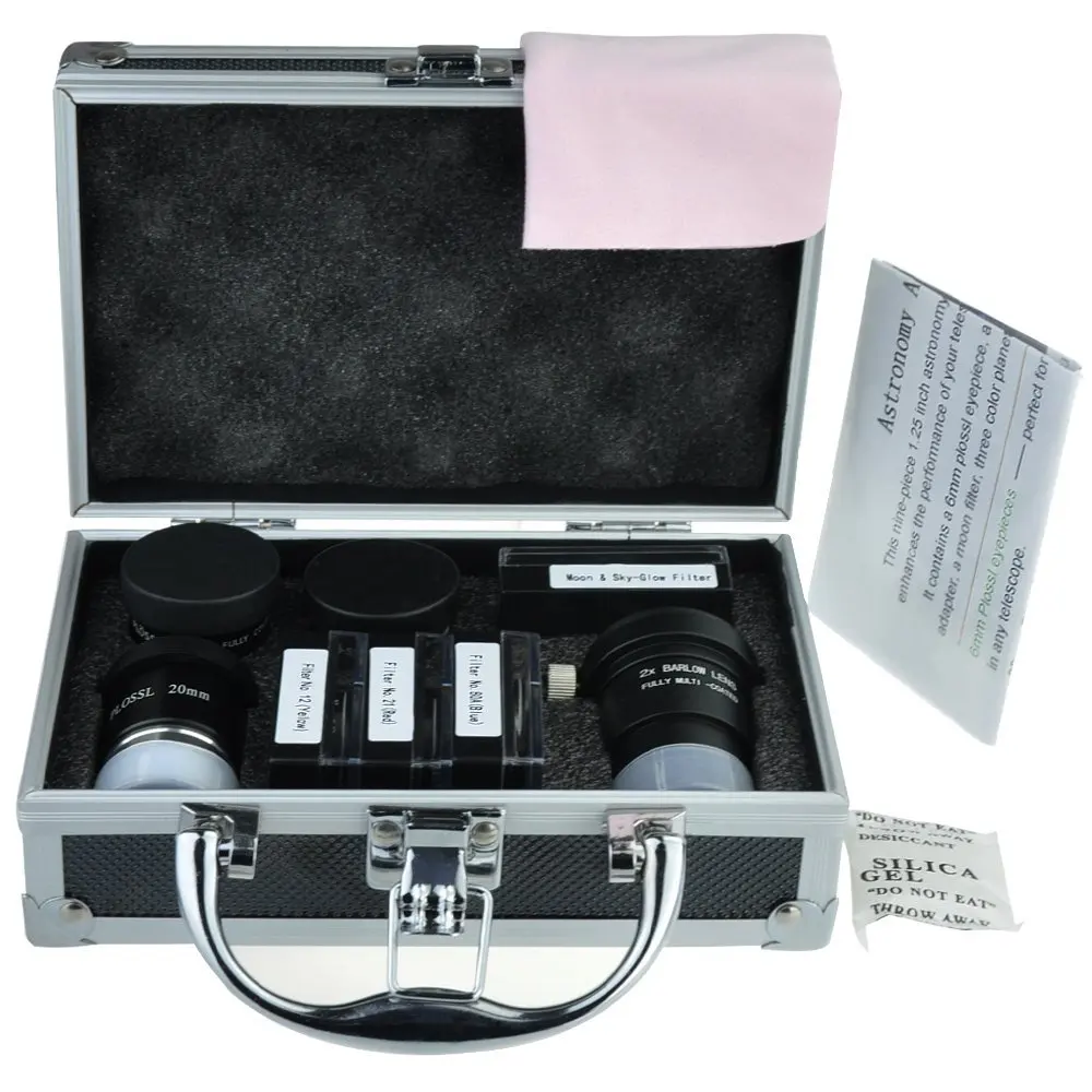 Astronomical-Telescope-Accessory-Kit-With-Telescope-Plossl-Eyepieces-Set-Filter-Set-2x-Barlow-Lens-Etc-1