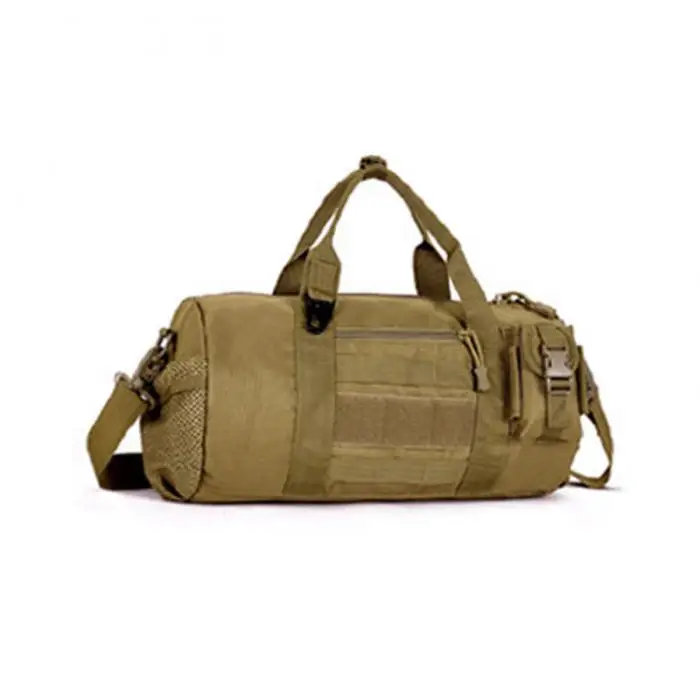 Модная мужская Сумка Большая вместительная сумка на плечо Водонепроницаемая цилиндрическая сумка на молнии армейская сумка через плечо для женщин