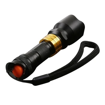 

THGS 3W Mini Aluminum LED Flashlight Torch Waterproof Camping Sporting (Black)