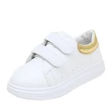2019 New Fashion Withe Sport Shoes Girls Spring Casual Sneakers For Kids Boys Breathable Trainers Children Flat Shoe