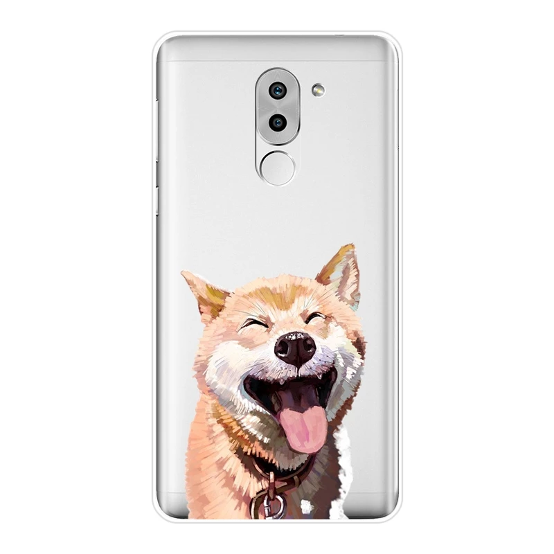 Чехол накладка для Huawei Honor 6A 4C 5C 6C Pro мягкий силиконовый чехол 4X 5A 5X 6 6X с собакой