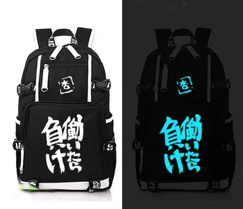 

Anime THE IDOLM@STER cosplay Backpack Anime futaba anzu Canvas Bag Luminous Schoolbag Travel Bags