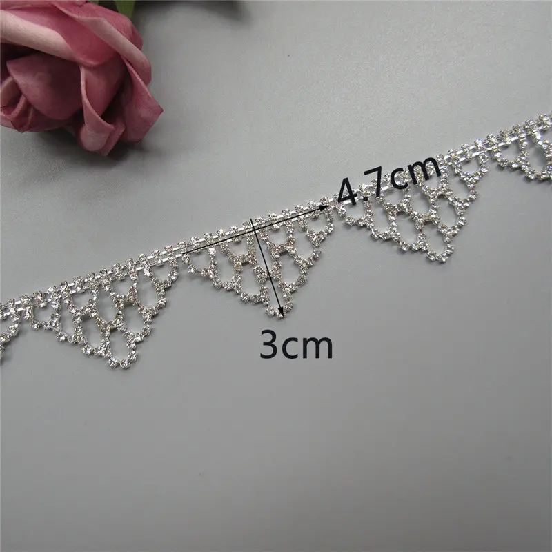 M-RAC Rhinestone wedding dress applique patch for bridal sash belt M-RAC Rhinestone wedding dress applique patch for bridal sash belt