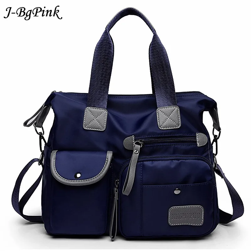 

Multifunction Luggage Nylon Handbag Women Message Shoulder Bag Fashion Large Female Totes Bolsas Trapeze Ruched Women Travel Bag