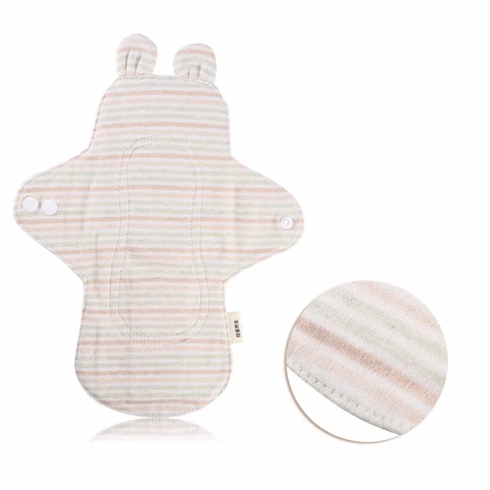1PCs-250mm-Lady-Reusable-Cloth-Sanitary-Napkins-Fine-100-Organic-Cotton-Menstrual-Pad-Washable-Panty-Liner (3)