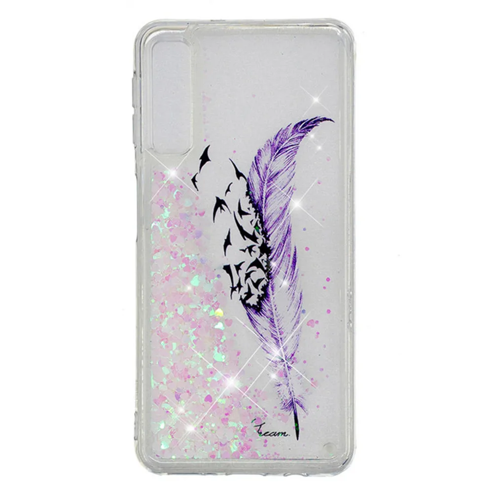 Phone Case For Samsung Galaxy A50 A70 A10 A20 A30 Case Glitter Liquid Soft Silicone Cover For Galaxy A60 A50 A30 Case Cover Capa
