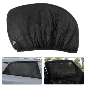 

Dual Layer Elastic Mesh Auto Car Sun Shades Summer Auto Side Window Sunshade UV Solar Protection Curtain Film Parasole Auto