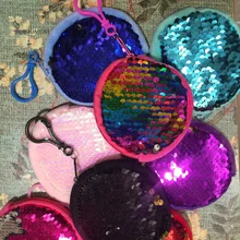 1 шт случайный цвет, плюшевый Кошелек, Размер 7 см ок, разноцветный плюш портмоне