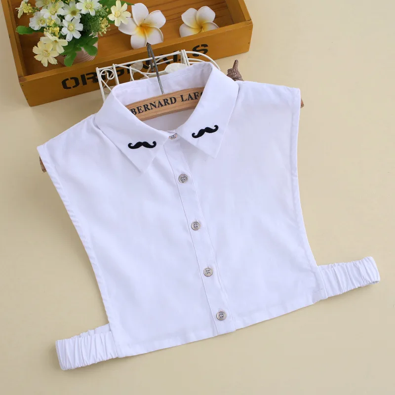 

Mantieqingway Shirt Fake Collar for Women Casual Business Detachable Shirt Blouse Lapel Tops False Collar Clothing Accessories