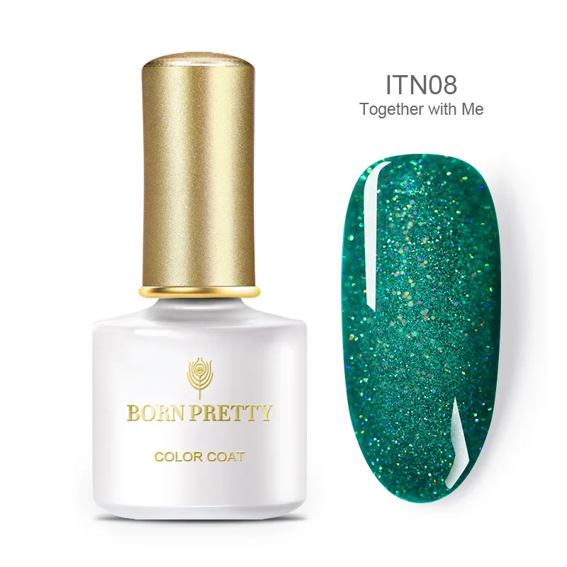 BORN PRETTY 6 мл голографический Блеск Гель-лак Bling Laser Soak Off UV Гель-лак для нейл-арта дизайн - Цвет: BP-ITN08