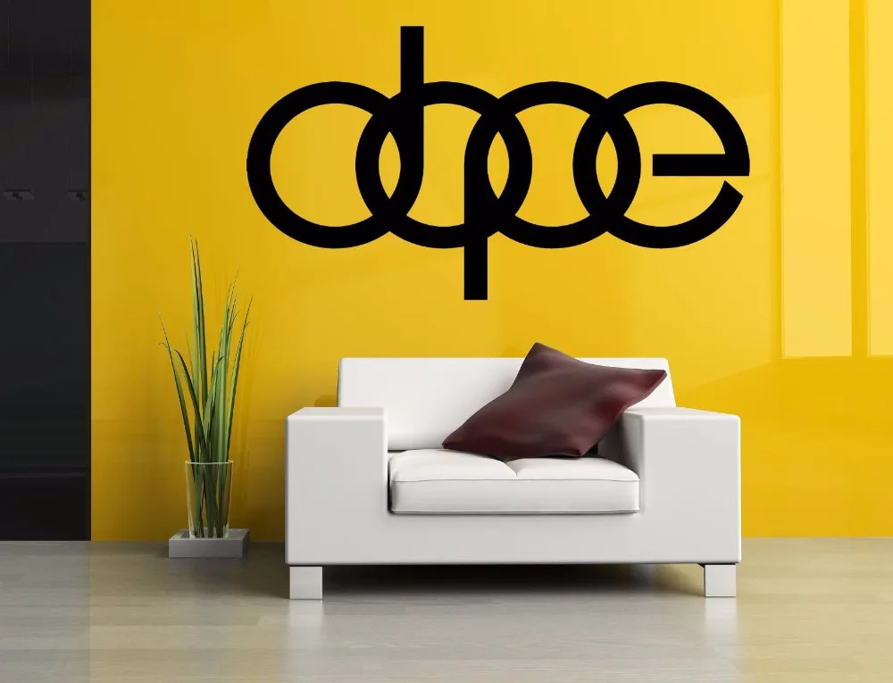 Dope Word  Sign Wall  Room Decor  Vinyl Removable Art  Sticker 