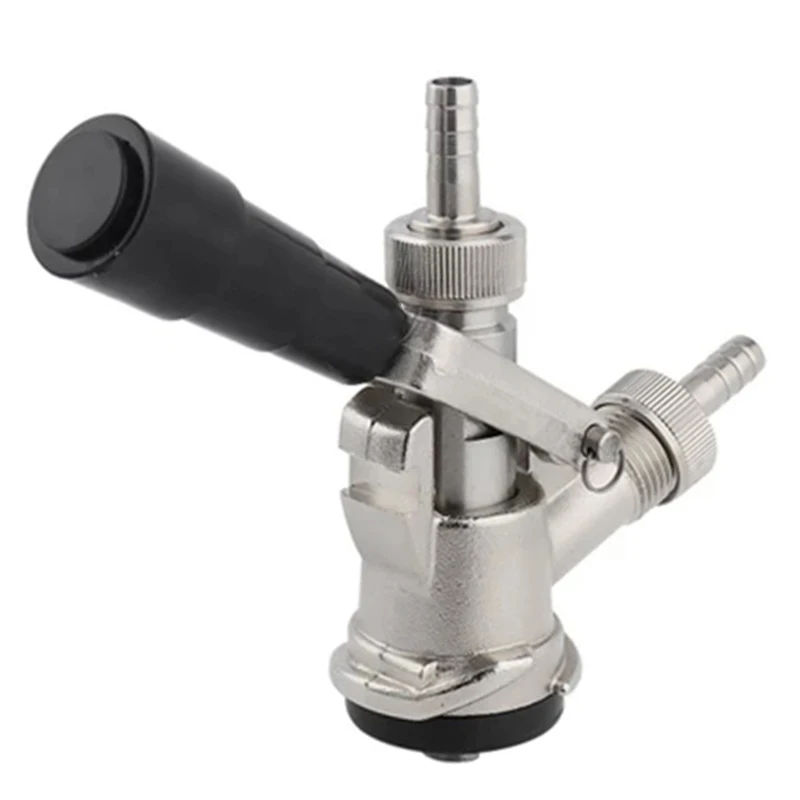 S Type Homebrew Beer Tap Keg Coupler Handle Draft Beer Dispenser For Home Wine Brew with Air Relief Valve Beer Faucet Tool