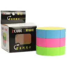 Zcube 3x3 кубик рубика Круглый Столб магический куб 3 слоя 3x3x3 Круглый Столб волшебный куб пазл игрушки для детей подарок игрушка