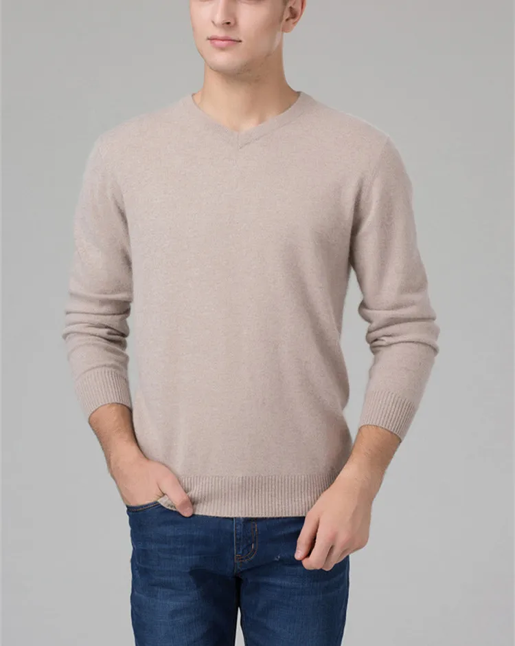 100% kozy kaszmiru męska biznes sweter sweter z dekoltem w 100% kozy kaszmiru męska biznes sweter sweter z dekoltem w