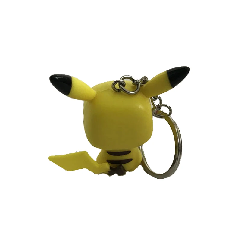 FUNKO POP New Cartoon Cute Pikachu Keychain Vinyl Action Figures Collection Model toys for Children Birthday Christmas Gifts 