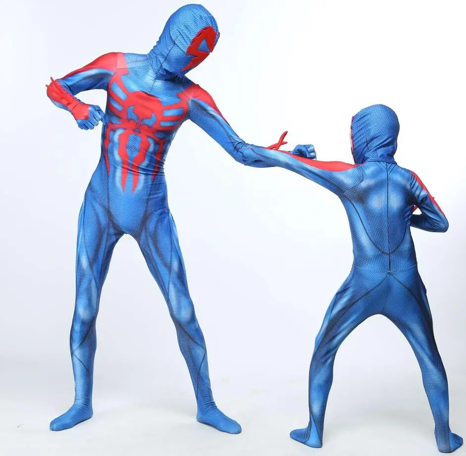 

Marvel Legends Spider-Man 2099 Miguel O'Hara Spideran Adult Spiderman Costume Kids Child Spider Man Mask Birthday Party Cosplay