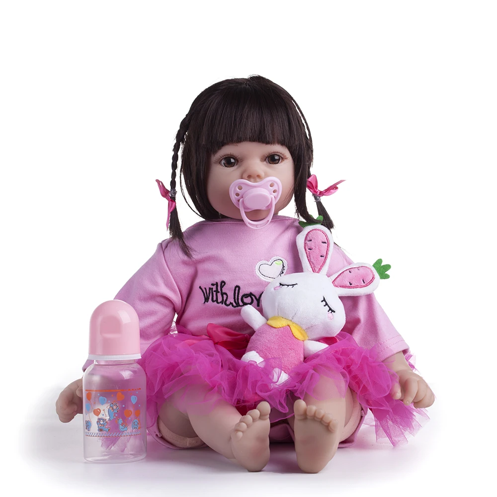 55 см Силиконовые Reborn куклы живые реалистичные куклы Menina лучший подарок для детей Мода День рождения Playmate