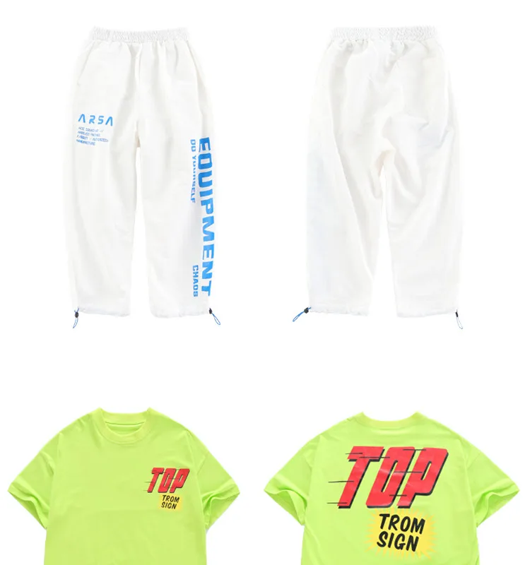 Children's clothing for boys Girls Set summer 2019 hip hop streetwear t shirt pants Childhood clothes summer clothes for kids girl (14)