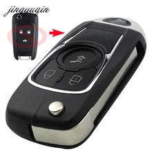 jingyuqin Modified Flip Key Shell For Chevrolet Cruze for Buick VAUXHALL OPEL Insignia Astra J Zafira C 2/3BTN Remote Fob Case