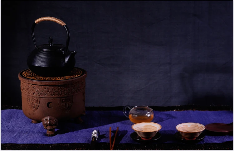 Чугунный чайник в японском стиле чайный чайник с ситечком объемом 900 мл