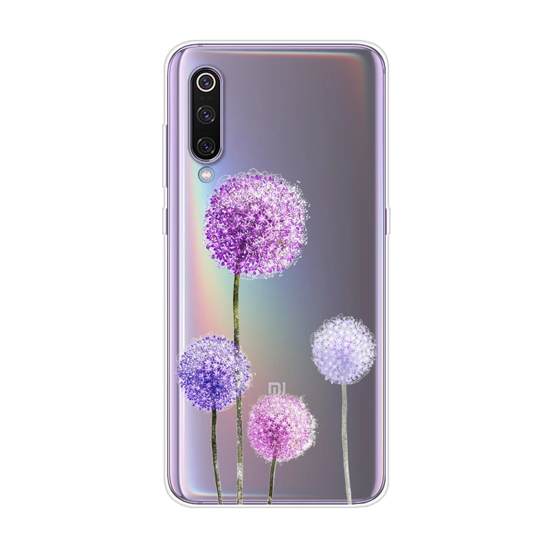 Мягкий чехол с мультяшным рисунком для Xiaomi Mi 9 силиконовый задней панели телефона