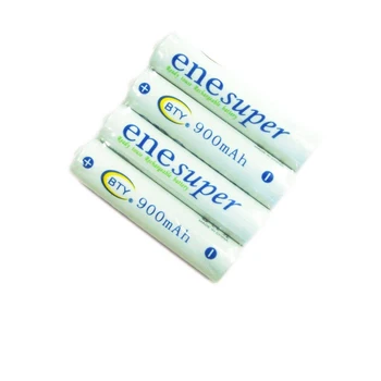 

Real Capacity 4Pcs/Lot 10440 AAA Battery For Shaver 1.2V Rechargeable 900mAh BTY NiMH Batteries Bateria Cell