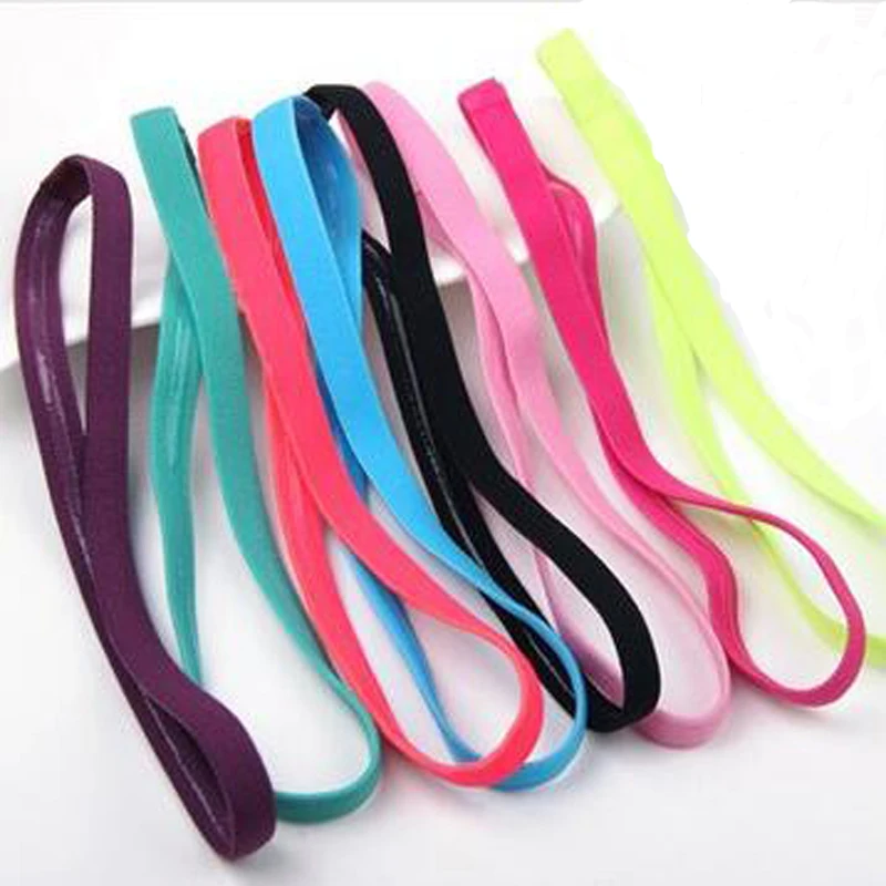 

Sale New 1pcs Thin Sports Elastic Headband Softball Hair Band Rubber Anti-slip Women Accessories Bandage Scrunchy