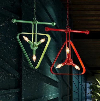 

Metal Pipe Loft Style Industrial Vintage LED Pendant Lights Creative Personality For Bar Home Lighting