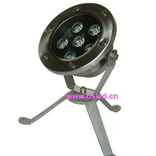 По DHL! IP68 6 Вт светодио дный прожектор, светодио дный бассейн свет, 12 В DC, DS-10-8-6W, нержавеющая сталь SL304, 2 года гарантии