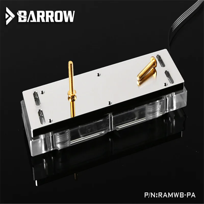 Barrow RAM наборы водяных блоков 5V ARGB крышка памяти радиатор + 2 крышки LA WBT PA|ram water