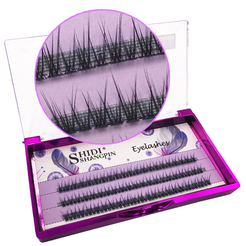 

123PCS Individual Natural Makeup Eyelashes Extension 0.1 C curl 8 10 12 mm Thick Individual Fake False Lashes Eyelashes