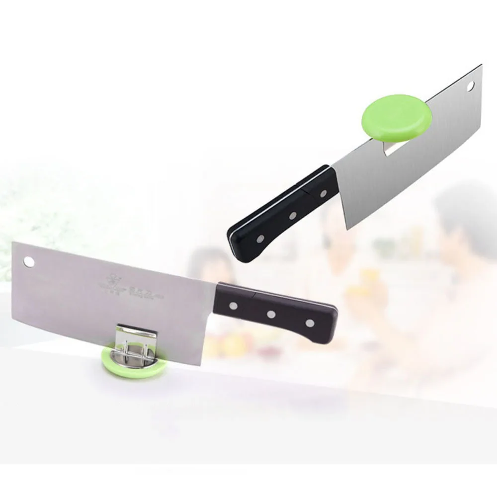 1 Pc Stainless Steel Kitchen Knife Cap Helper for Chopping Cutting Meat Fish Chicken Bone Effortless Kitchen Tool Supplies TSLM1