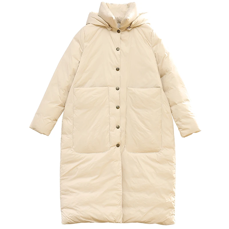 Beste 2019 originele ontwerp eenvoudige en losse cocon soort causale stijl winter en lente warme vrouwen eend donsjack grote maat verzamelen