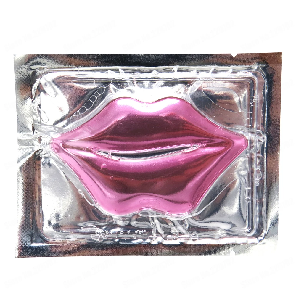 

10 pcs/lot New Red Wine Anti-wrinkle Lip Mask Moisture Collagen Crystal Lip Mask Patch Blank Neutral Packing Pink Gel Lip Mask