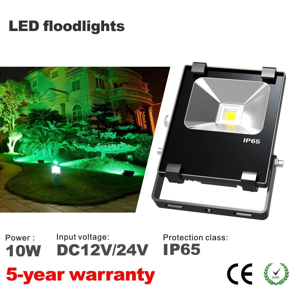 

Factory supply Waterproof IP65 12V LED Flood Light 10w Led Floodlight Outdoor Lighting LED Spotlight  AC12V/24V