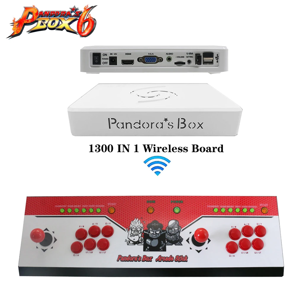 Pandora's Box 6 JAMMA, разные игры машина, мульти 1300 игра в 1 аркадная игровая консоль