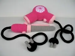 Armiguurumi вязаная игрушка воздуходувка для волос Номер модели w1576