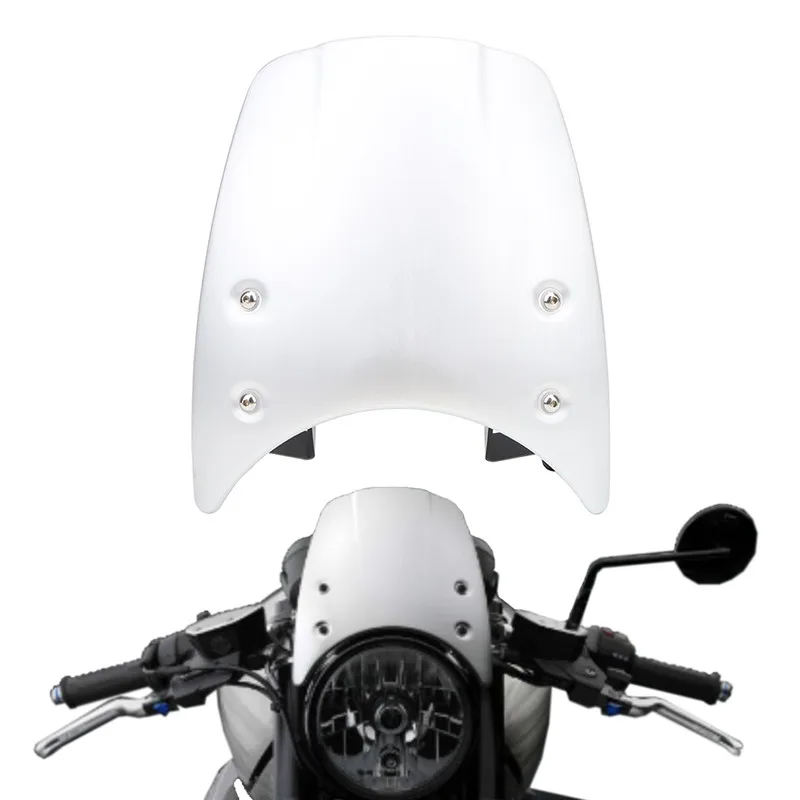 Aluminum Windshield Windscreen Wind Protection For BMW R Nine T R9T 2014 2015 2016 2017 Headlight Fairing Guide Plate WISENGEAR (6)