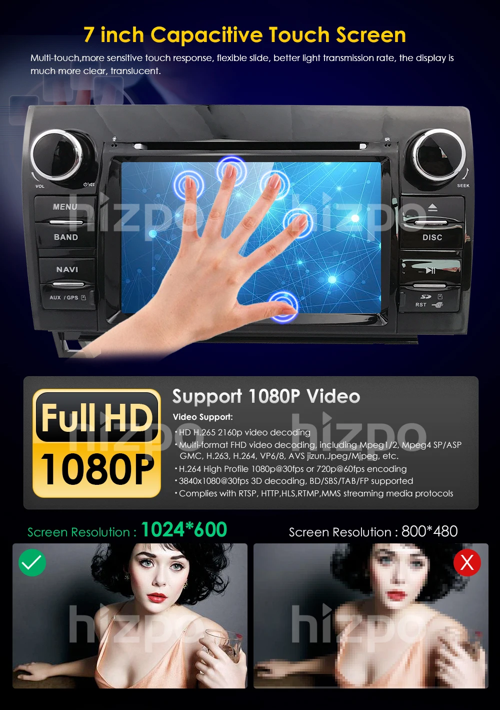 Discount 2 Din Android 8.0 8Core Car DVD Player For Tundra Sequoia GPS Navigation Stereo Touch Screen 8Core 4GB+32GB Map+Cam 9