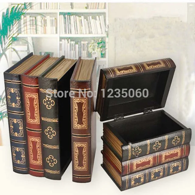 

Real-life escape room game items Book box