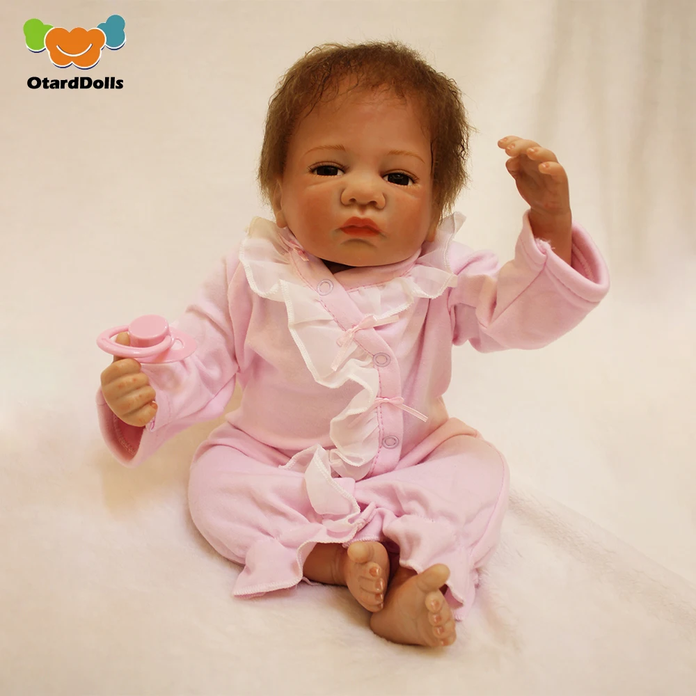 

OtardDolls Bebe Baby Reborn Doll 18inch 45cm Silicone Vinyl Bebe Reborn Dolls Adorable Lifelike Toddler For Baby Gift